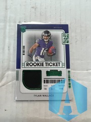 2021 Contenders Rookie Jersey Green Foil #RTS-TW Tylan Wallace